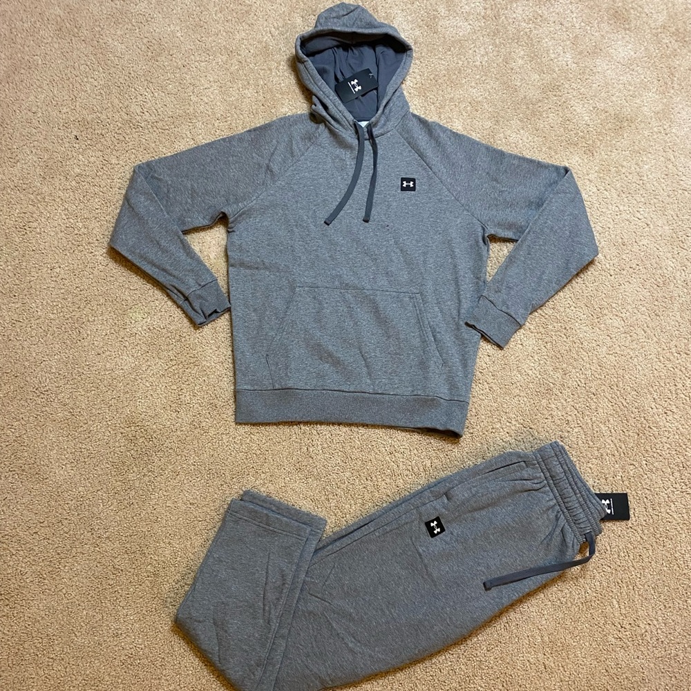 Under Armour UA Rival Men's Fleece Sweatsuit 2 Piece Hoodie & Pants Size S,M,L